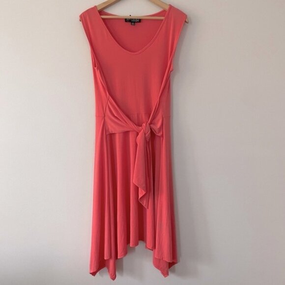 NEW Artizan by Robin Barre Coral Asymmetrical Dress Size Large bin 2Q - Picture 2 of 5